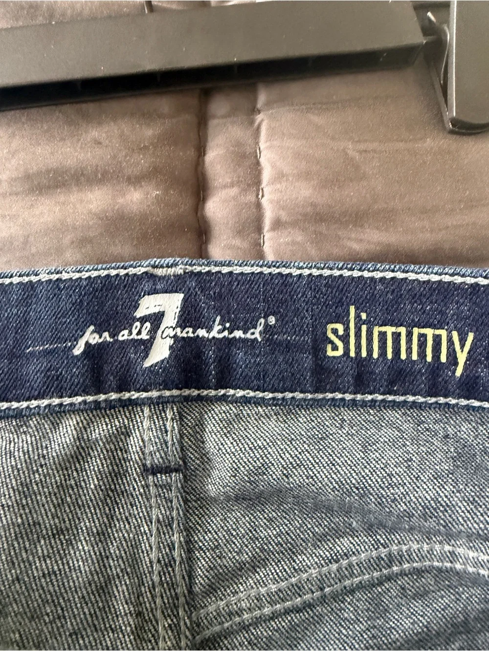 7 For All Mankind Slim Dark Blue Jeans